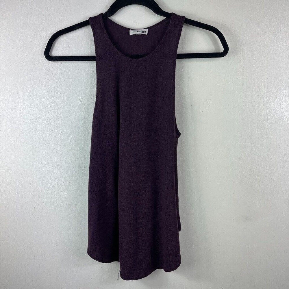 Wilfred Free by Aritzia Purple Maroon Sleeveless Tank Top